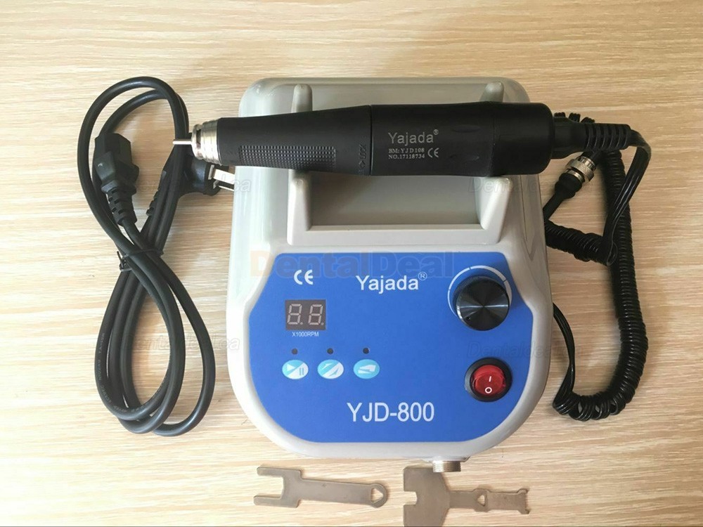 Yajiada&reg; YJD-800 Brushless Dental Micromotor Polisher with 50K RPM Handpiece